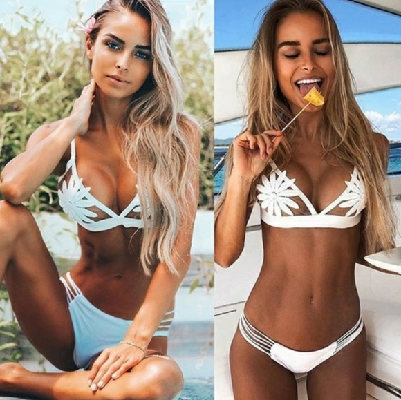 Other - White Flower Bikini